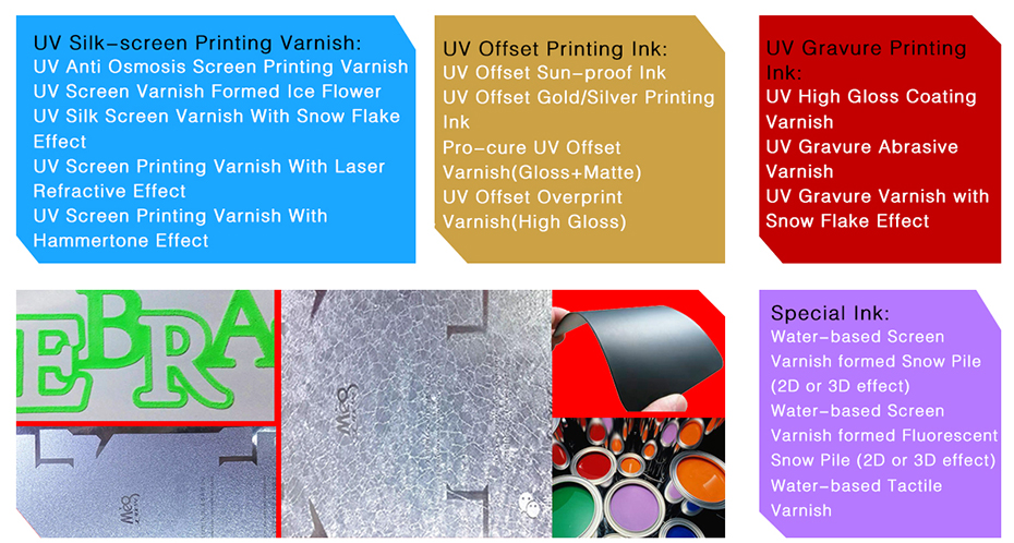 UV Offset Overprint Glossy Varnish
